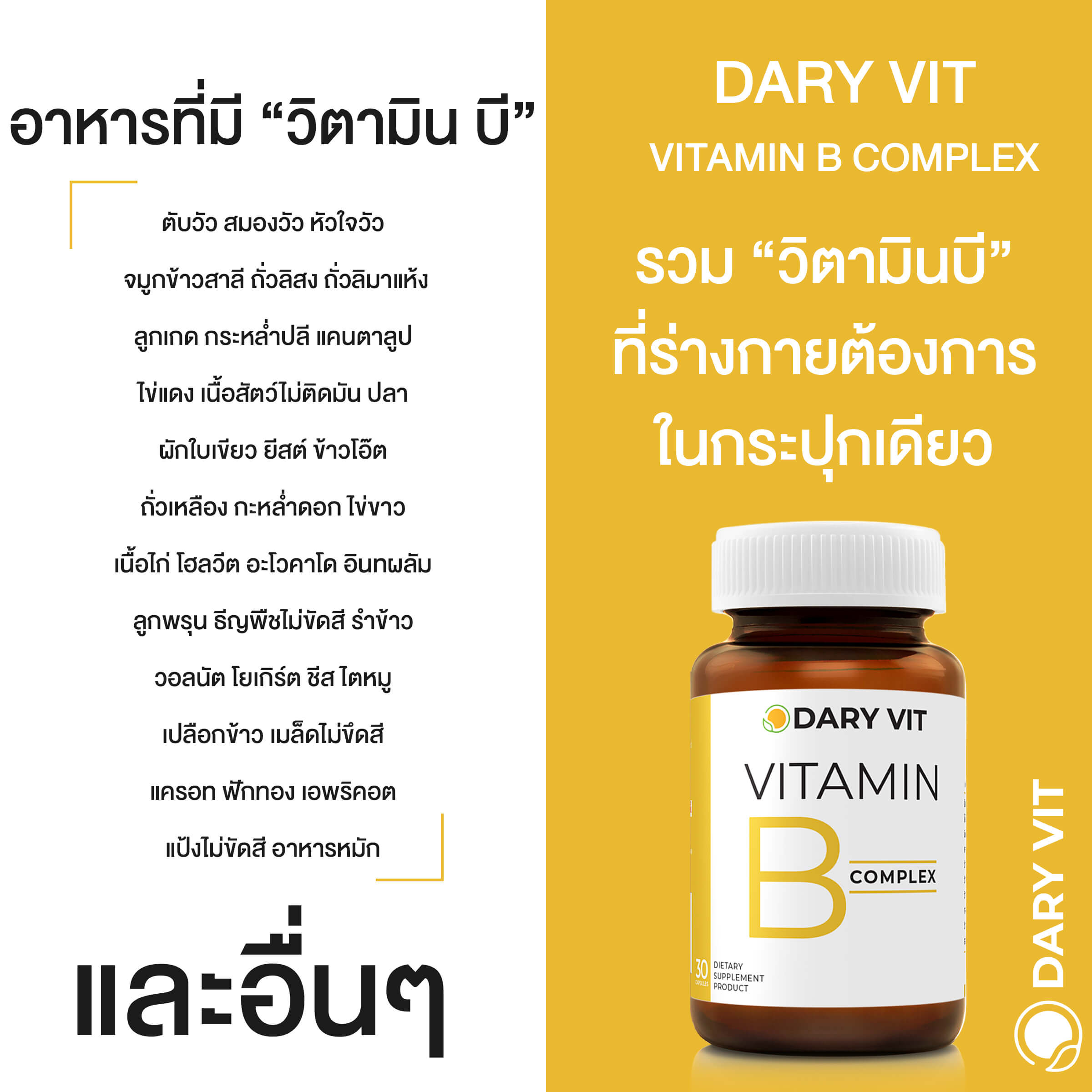 Dary Vit ,Vitamin B,วิตามิน B ,วิตามิน